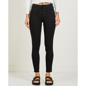 MOTHER The High-Waisted Lace-Up Looker Jean